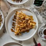Madame Monsieur sweet French crepe with rich Nutella chocolate spread in Budapest